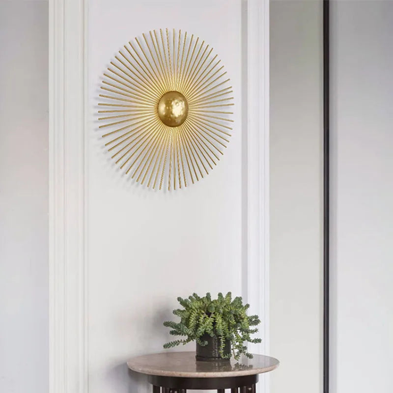 applique murale soleil led déco pour hôtel boutique - vue 5 sur 11