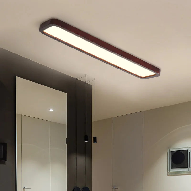 Lampes rectangulaires en bois pour chambre à coucher - vue 3 sur 15