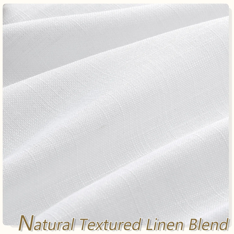 Voilage faux lin sur mesure extra long salon