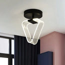 plafonnier LED moderne acrylique géométrie linéaire