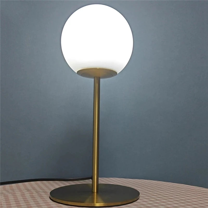 lampe de table moderne créative en verre led nordique