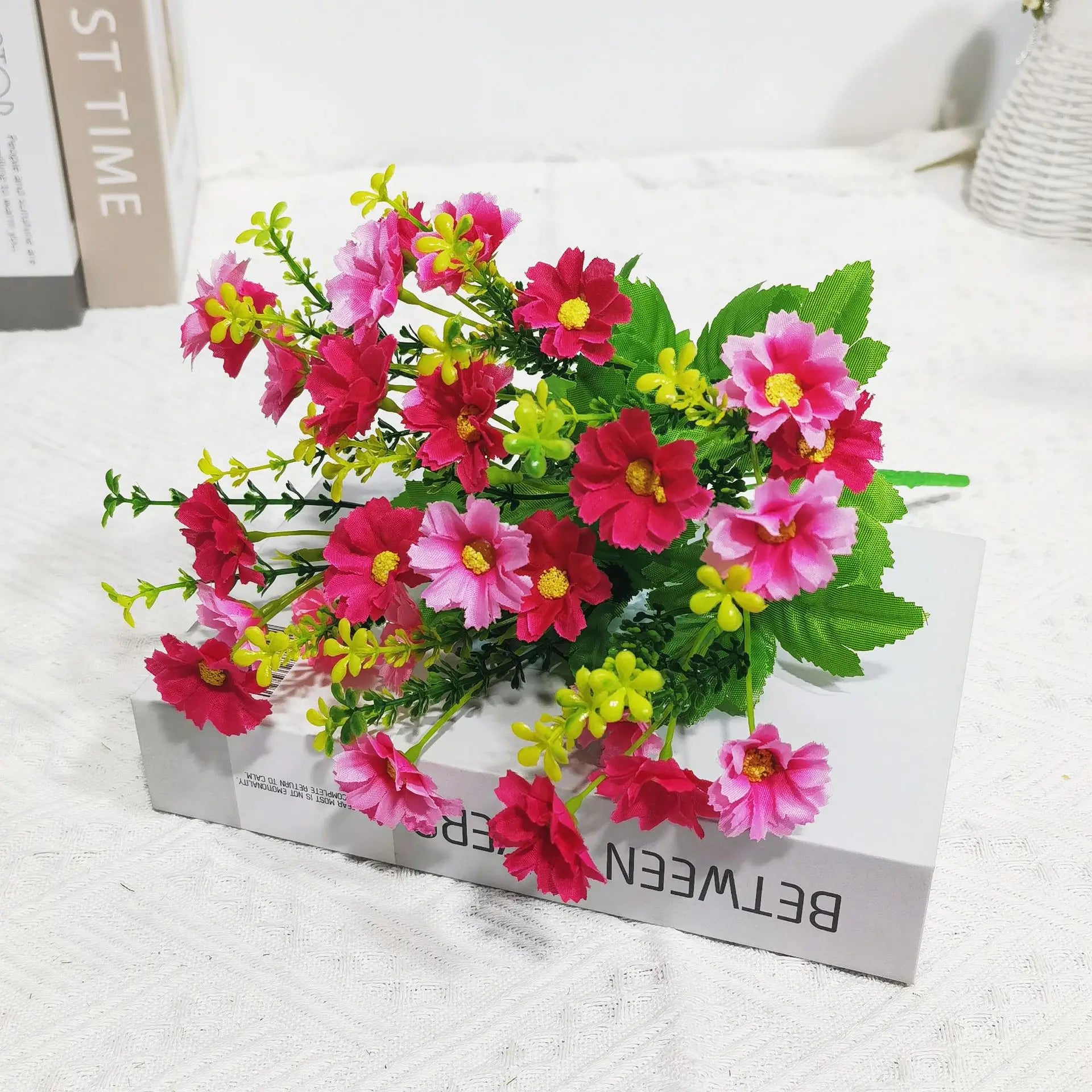 lot de fleurs artificielles résistantes aux uv pour décoration extérieure - vue 11 sur 16