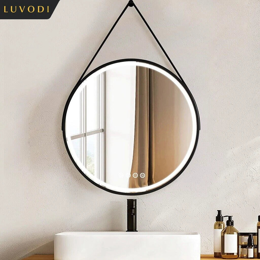 miroir lumineux rond avec intensité variable et antibuée - vue 4 sur 10
