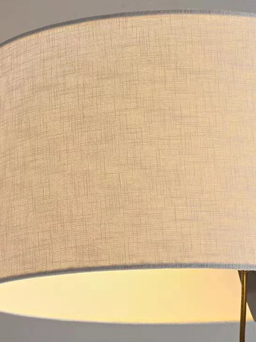 lampadaire moderne minimaliste avec abat-jour en tissu rétro