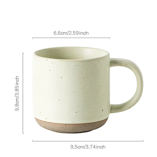 Mug café céramique moucheté style rétro 150ml