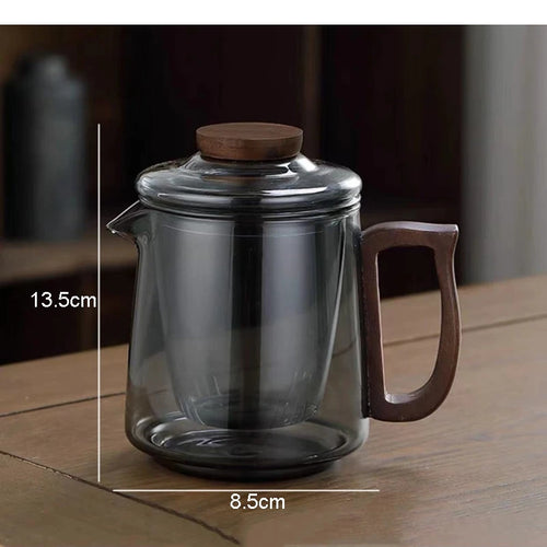 Theiere cafetiere verre portatif set tasses puer moderne