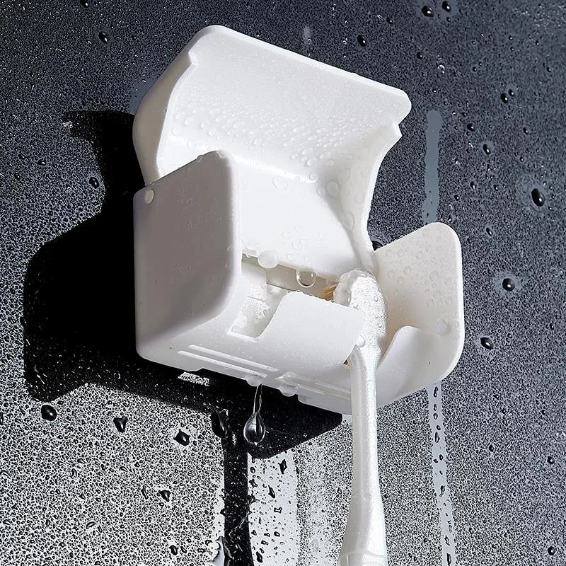 support mural pour brosse à dents et dentifrice sans perçage - vue 4 sur 8