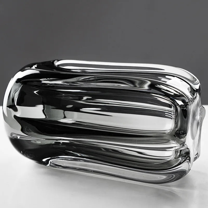 vase en verre épais pour terrarium et décoration florale - vue 4 sur 9