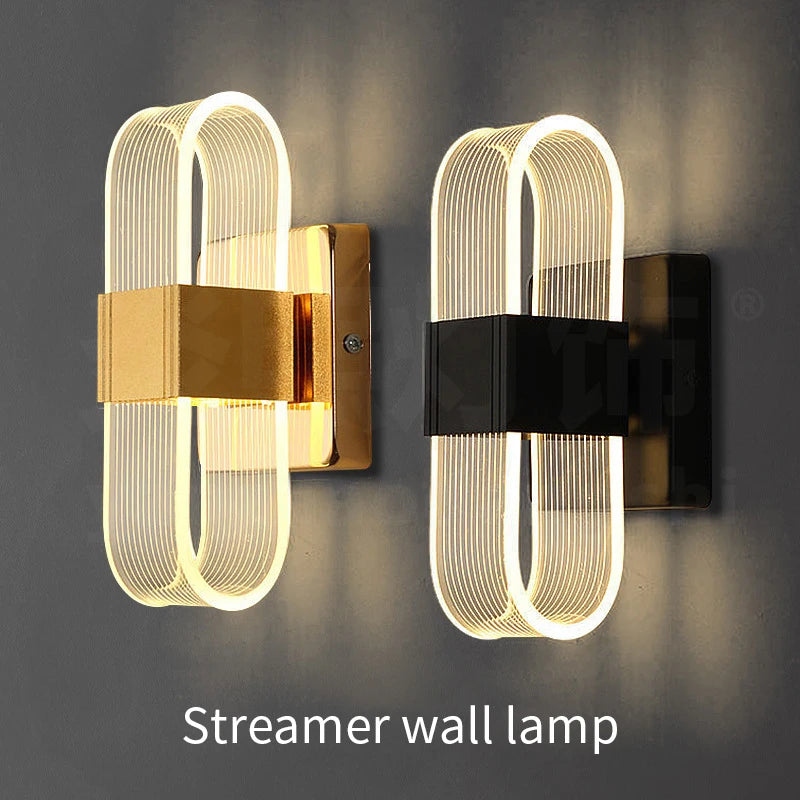 applique murale moderne en acrylique design nordique led décorative