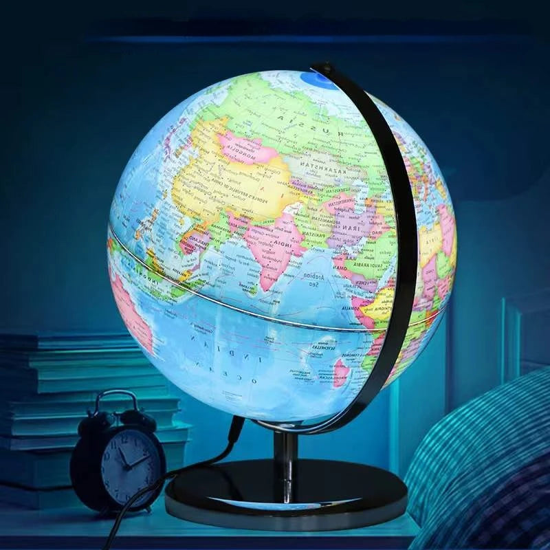 globe terrestre lumineux pour apprendre langlais et le chinois aux enfants - vue 3 sur 7