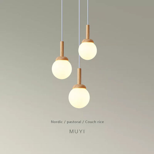 Suspension nordique atmosphérique chinoise à trois têtes salle à manger salle à manger moderne simple bar personnalisé créatif cuisine lumière