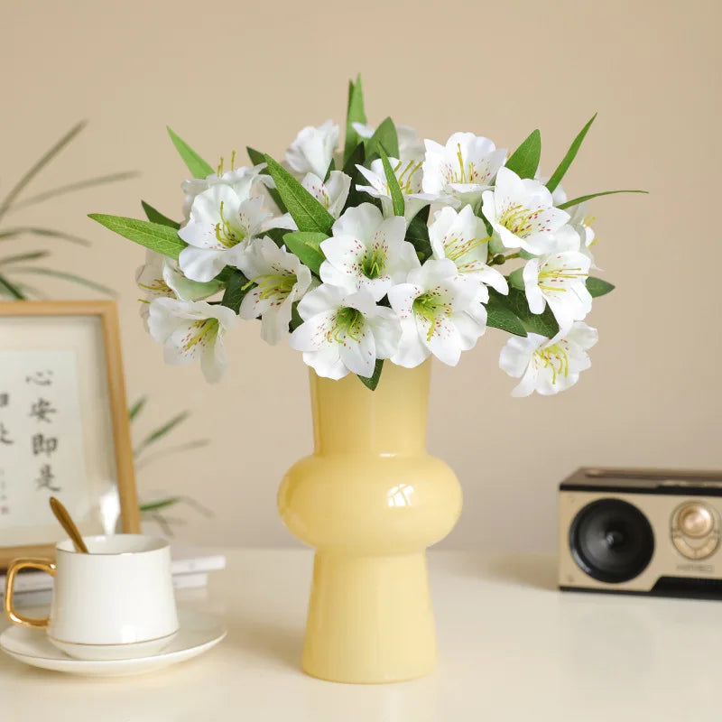 fleur artificielle trompette bouquet décoratif pour mariage et maison - vue 7 sur 12