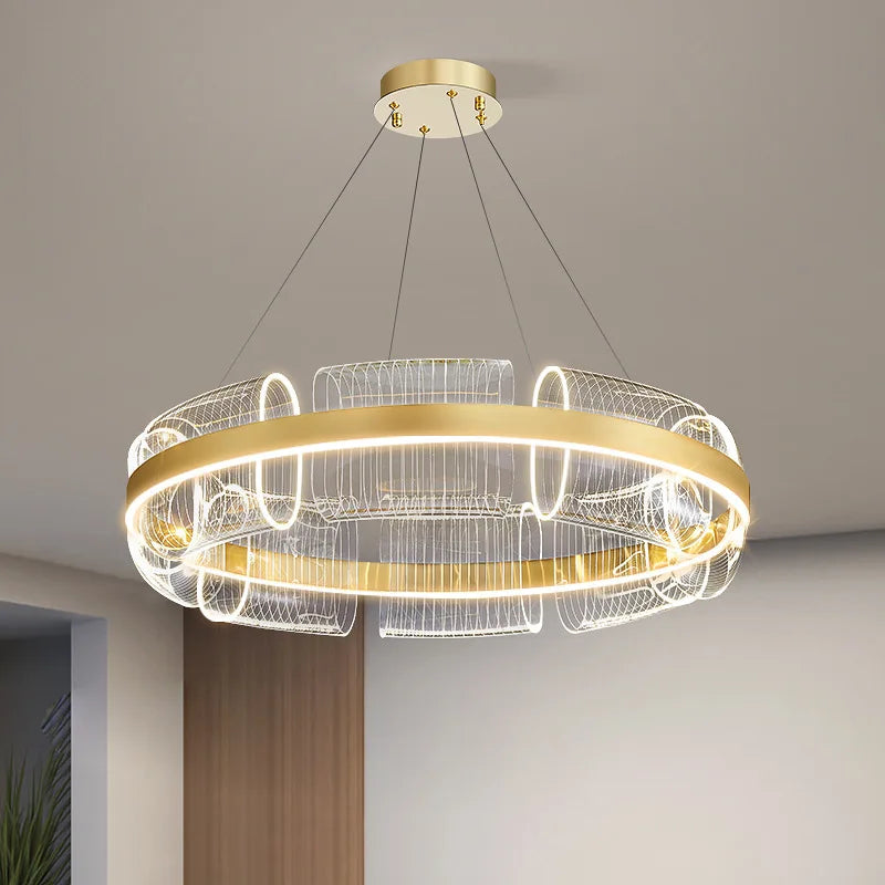 plafonnier led suspendu design moderne luminaire décoratif 	 2023 - vue 7 sur 8