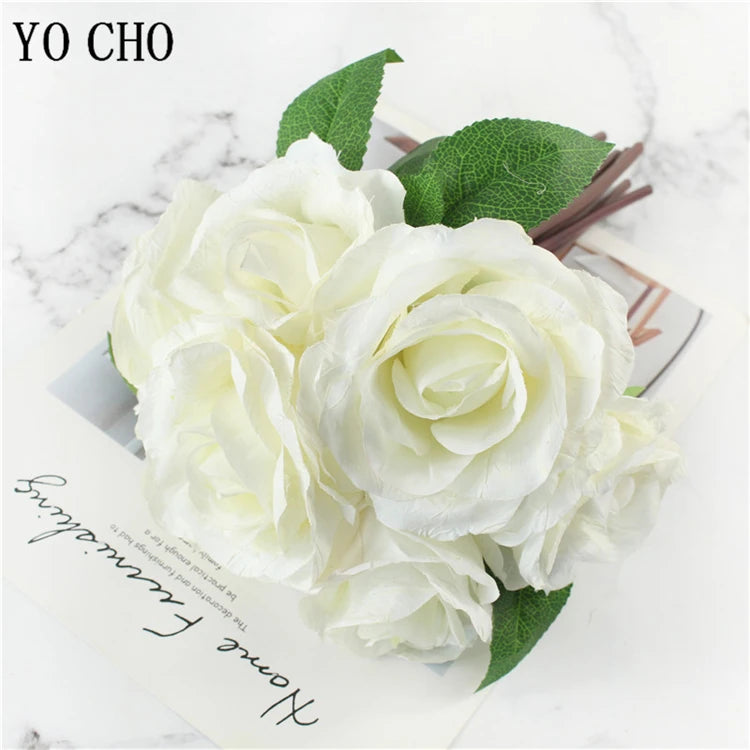 lot de 5 pivoines artificielles pour mariage et décoration intérieure - vue 13 sur 18