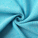 serviette de plage turque coton jacquard losanges pompons