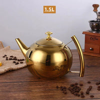 théière inox épaisse avec filtre infuseur grande capacité