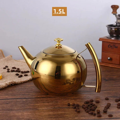 théière inox épaisse avec filtre infuseur grande capacité
