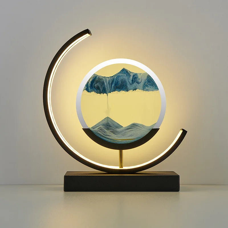 lampe à poser LED art sable pour décoration intérieure dynamique - vue 14 sur 16