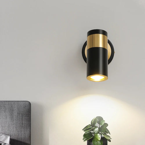 applique murale nordique rotative avec interrupteur créatif