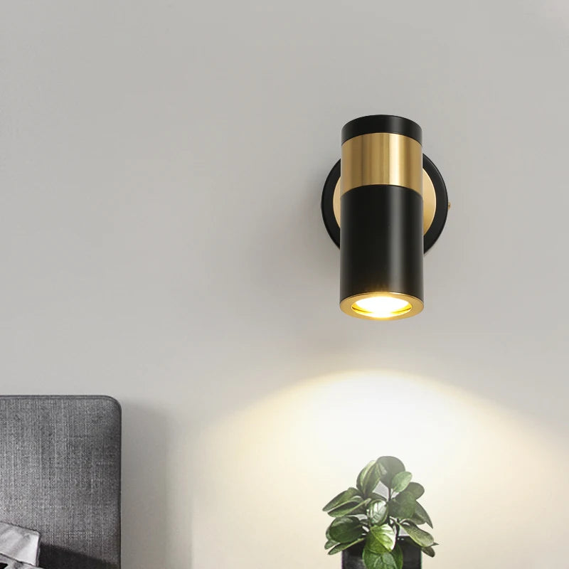 applique murale nordique rotative avec interrupteur créatif - vue 3 sur 12