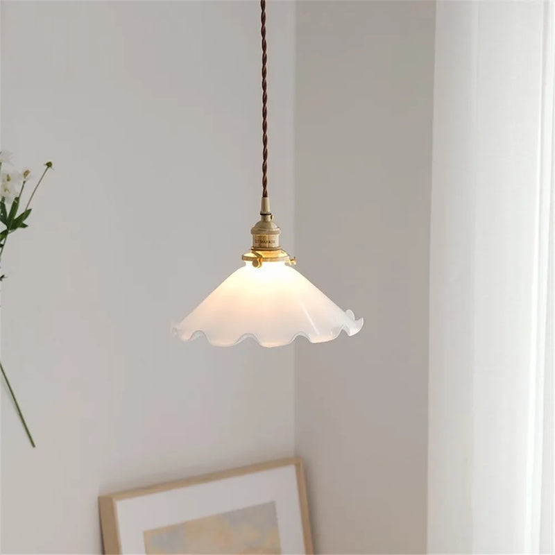suspension en laiton et verre idéale pour loft