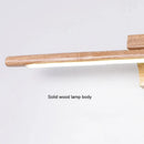 Applique murale led en bois massif avec interrupteur moderne