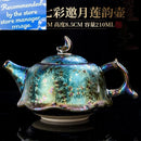 Theiere jianzhan yao ceramique emaillee style tianmu bureau