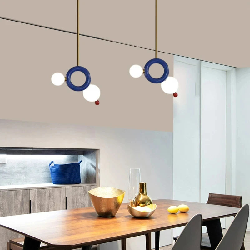 Suspension art déco en métal pour intérieur élégant