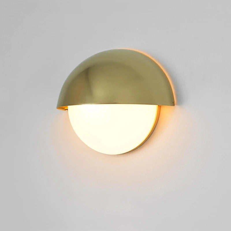 Applique murale Led rétro européenne dorée - vue 3 sur 6