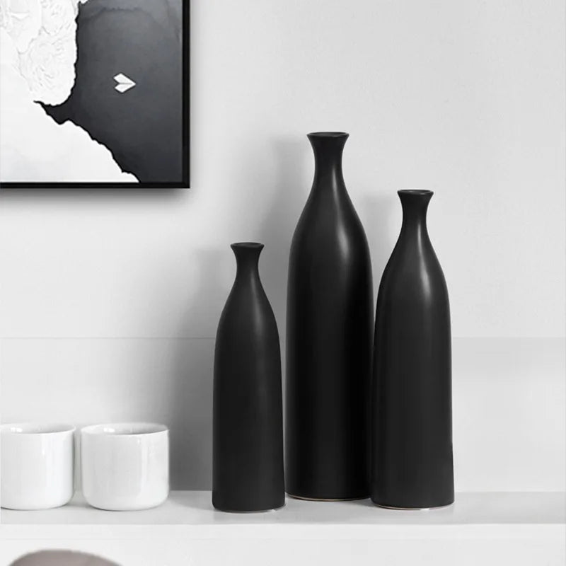 vase en céramique moderne pour décoration florale élégante - vue 6 sur 14