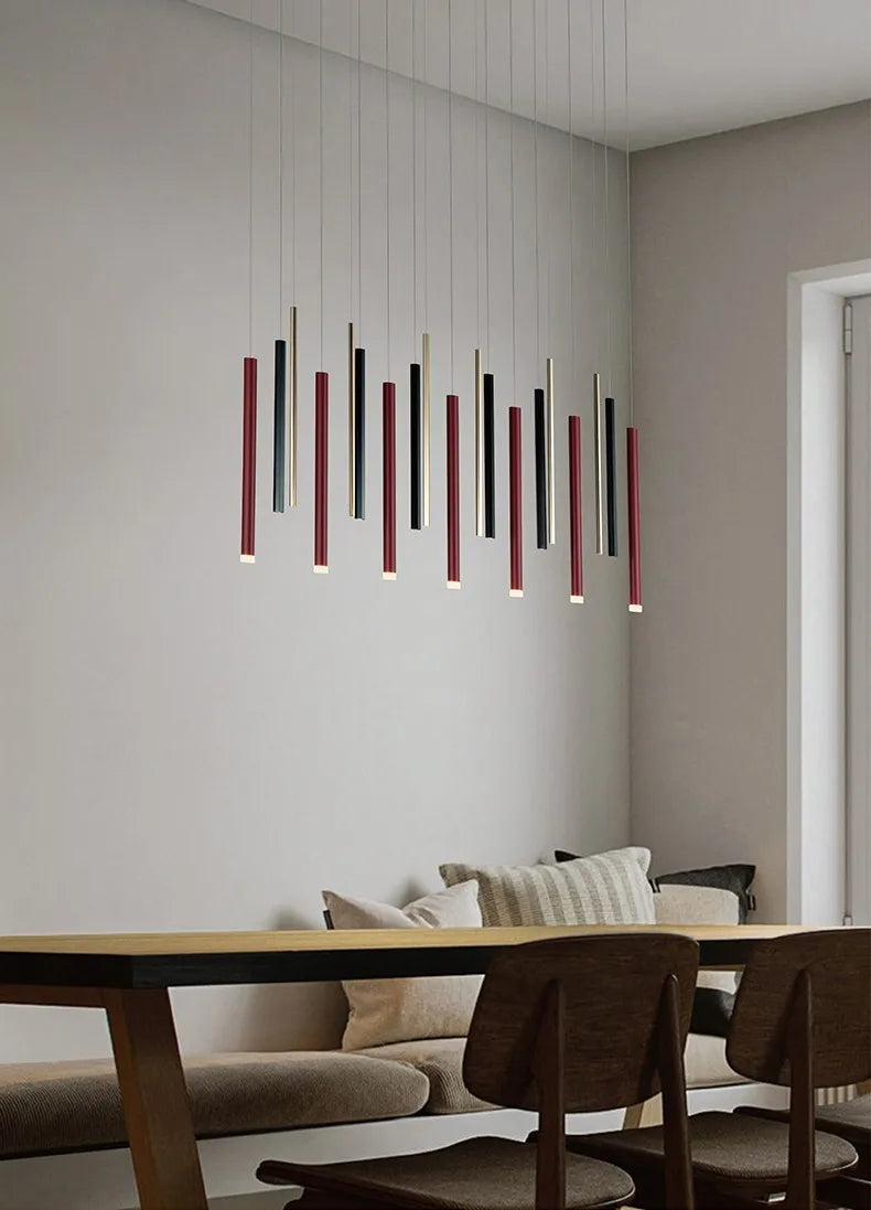 suspension décoration postmoderne luxe multi tête pour restaurant - vue 4 sur 5