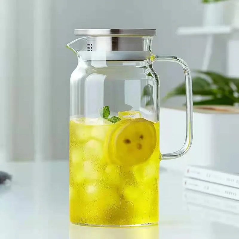 Bouilloire verre borosilicate grande capacité pour thé boissons