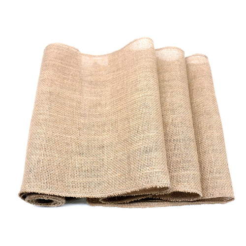 Chemin de table toile de jute style champetre