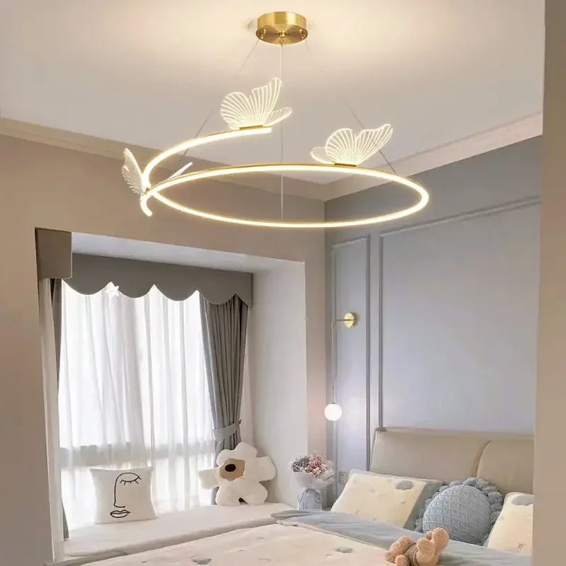 lustre papillon moderne design créatif pour décoration intérieure - vue 3 sur 9