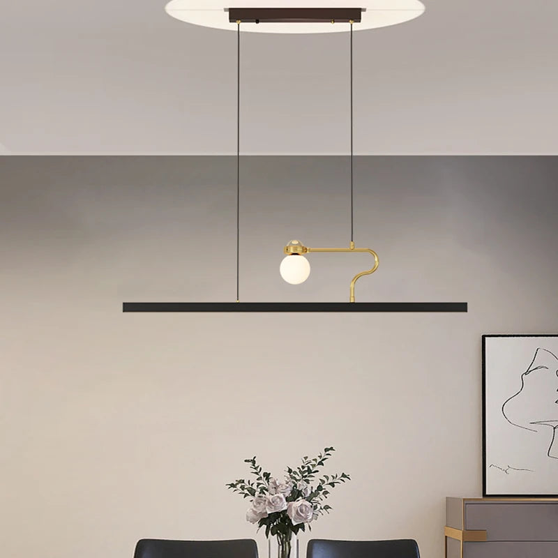 qiyimei lampe suspendue led éclairage intérieur décoration - vue 7 sur 15
