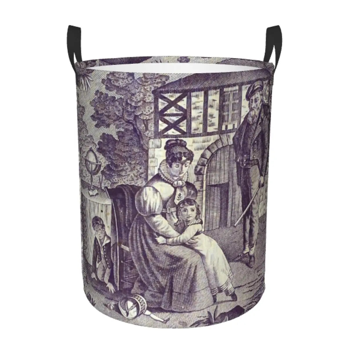 panier à linge pliable personnalisé classique en toile de jouy pour jouets - vue 20 sur 29