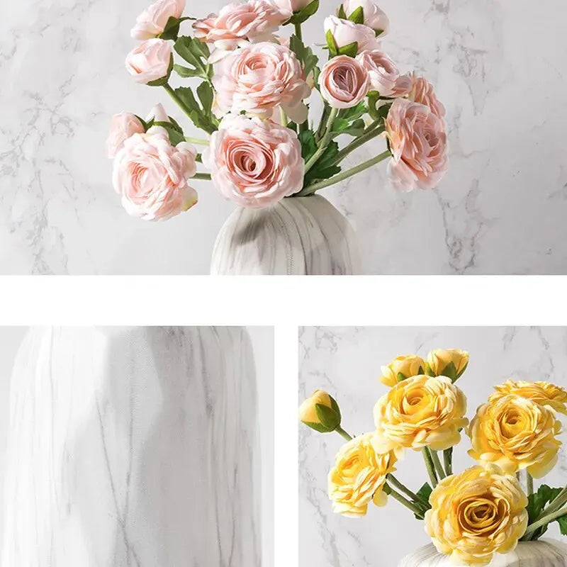 vase en céramique nordique pour fleurs séchées décoration élégante - vue 5 sur 9