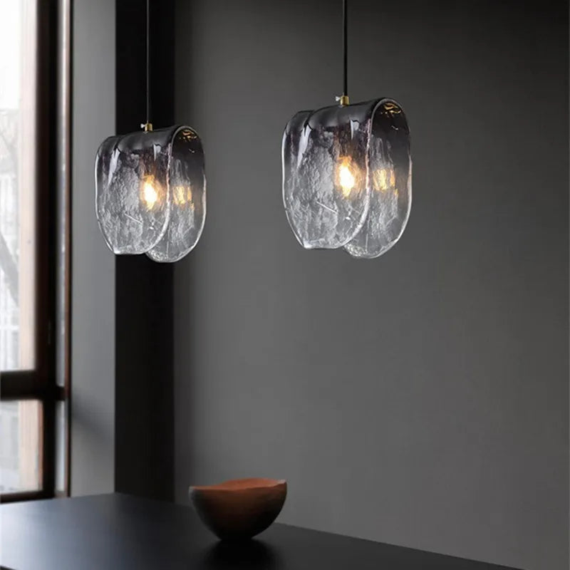 Suspension en verre dégradé moderne - vue 2 sur 7