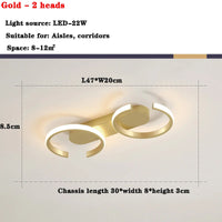 Moderne LED salon plafonnier chambre salle à manger éclairage intérieur étude couloir plafonnier lumière pour chambre lustres