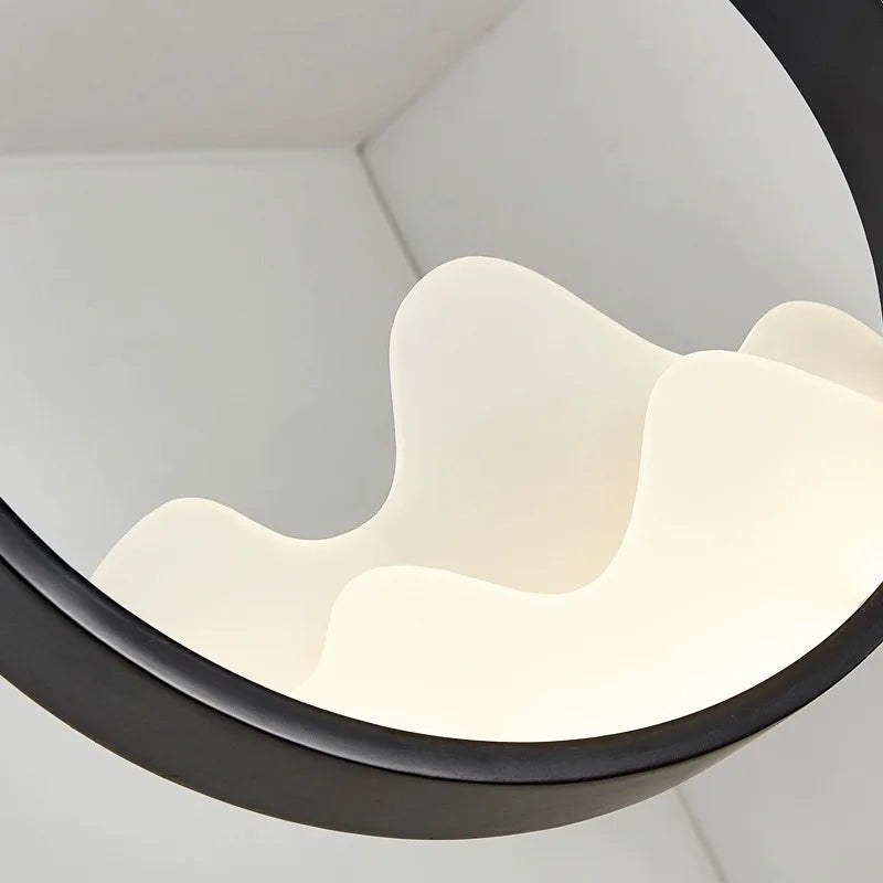 lustre chinois rétro en fer avec lumière led décorative - vue 7 sur 7