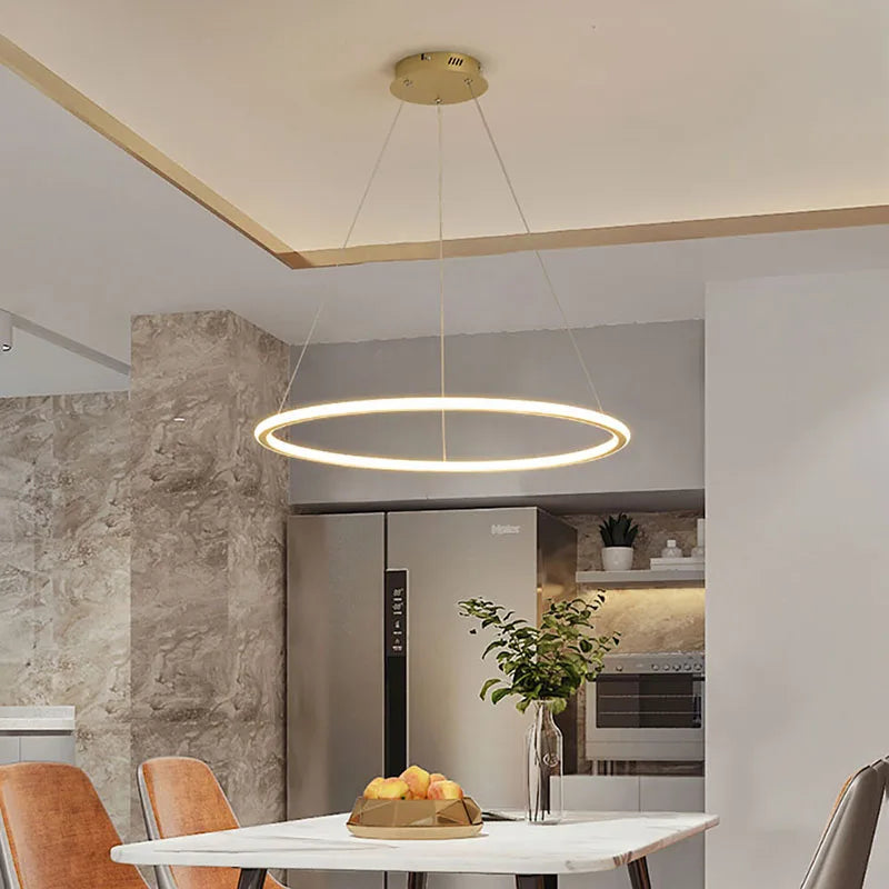 suspension moderne à LED pour décoration intérieure élégante - vue 3 sur 22