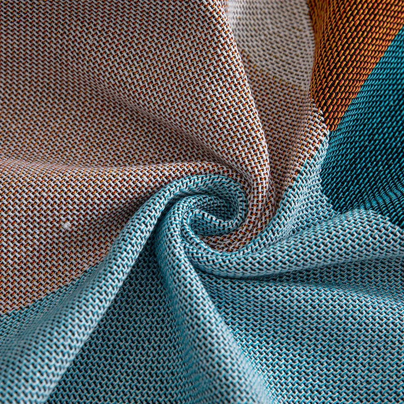 Plaid géométrique style nordique jeté canapé voyage polyvalent - vue 7 sur 7