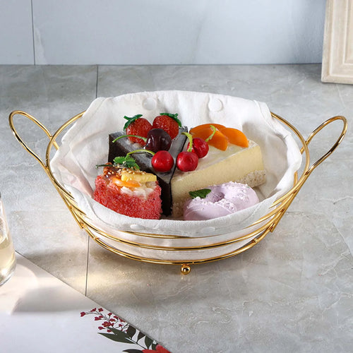 panier de rangement rond pour pain gâteaux et collations