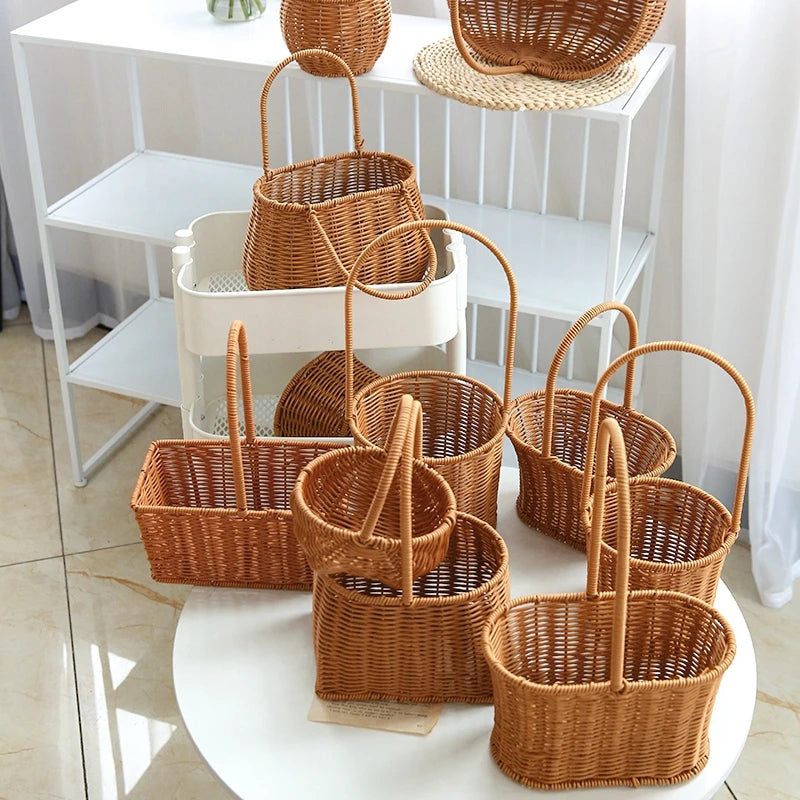 panier de rangement tissé à la main pour divers usages - vue 7 sur 17