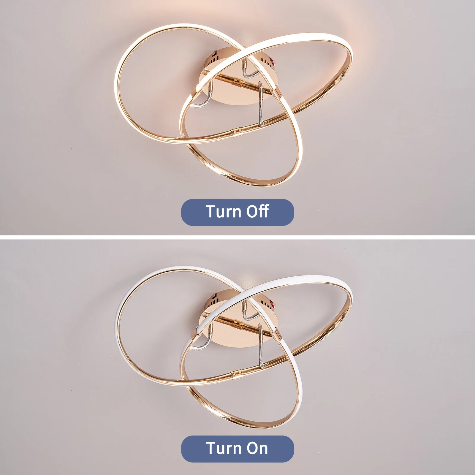 plafonnier led moderne pour maison intelligente avec alexa - vue 2 sur 9