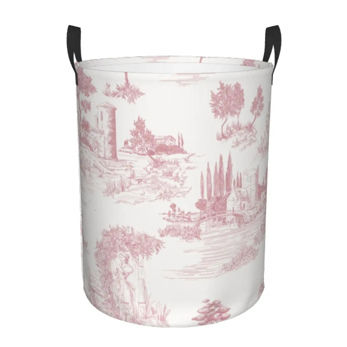 panier à linge pliable personnalisé classique en toile de jouy pour jouets - vue 26 sur 29