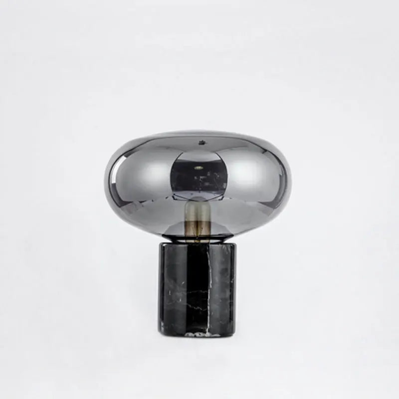 Post-moderne LED lampe de Table en marbre champignon verre lampe de chevet nordique Simple concepteur chambre salon étude créative petit - vue 5 sur 8