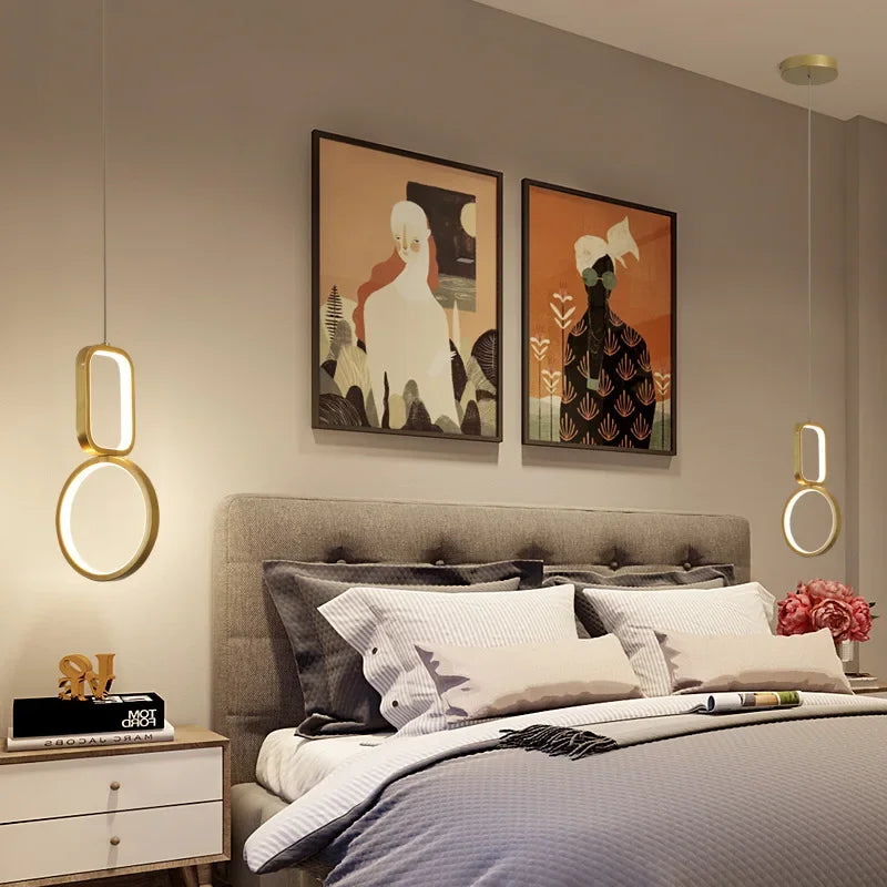 suspension moderne à led pour décoration intérieure élégante - vue 6 sur 10