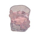 Verre irrégulier avec papillon 3d décoratif table