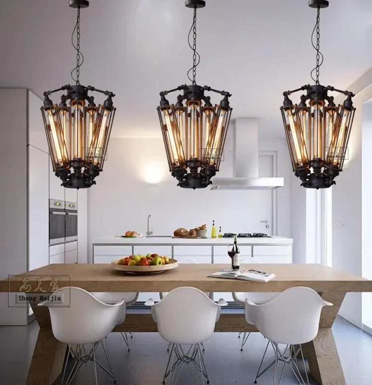 lustre moderne suspension grandes lampes créatives noir